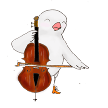 Cellist Finch sticker #10246641
