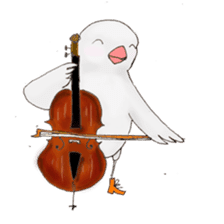 Cellist Finch sticker #10246641