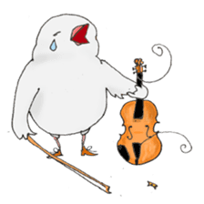 Cellist Finch sticker #10246642
