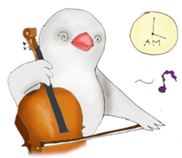 Cellist Finch sticker #10246655