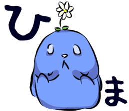 happiness blue rabbit sticker #10246775