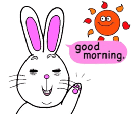 Rabbit and Carrot sticker #10246865