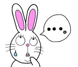 Rabbit and Carrot sticker #10246868