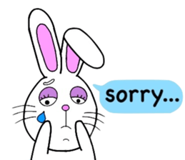 Rabbit and Carrot sticker #10246869