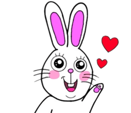 Rabbit and Carrot sticker #10246870
