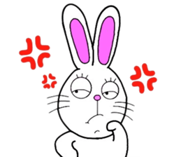 Rabbit and Carrot sticker #10246871