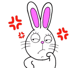 Rabbit and Carrot sticker #10246871