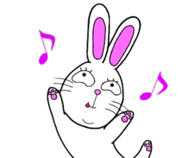 Rabbit and Carrot sticker #10246875