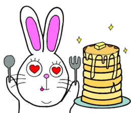 Rabbit and Carrot sticker #10246878