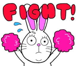 Rabbit and Carrot sticker #10246879