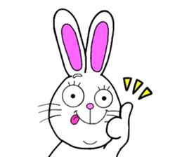 Rabbit and Carrot sticker #10246882