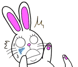 Rabbit and Carrot sticker #10246883