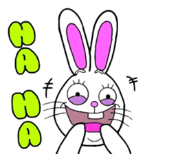Rabbit and Carrot sticker #10246885