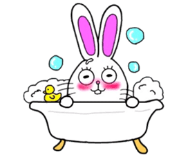 Rabbit and Carrot sticker #10246886