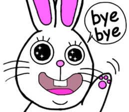 Rabbit and Carrot sticker #10246890