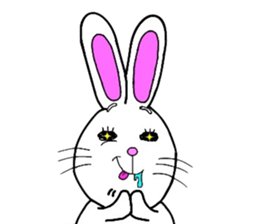 Rabbit and Carrot sticker #10246891