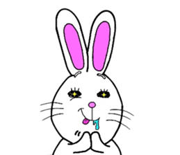 Rabbit and Carrot sticker #10246891