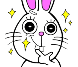 Rabbit and Carrot sticker #10246893