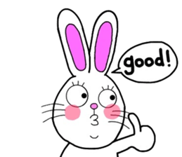 Rabbit and Carrot sticker #10246896