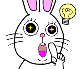 Rabbit and Carrot sticker #10246897