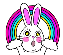 Rabbit and Carrot sticker #10246899