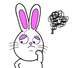 Rabbit and Carrot sticker #10246900