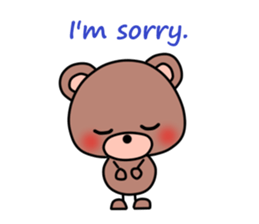 PON of a bear2(English version) sticker #10247040