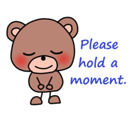 PON of a bear2(English version) sticker #10247051