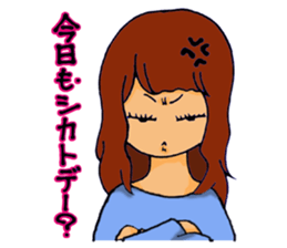 Love is heavy women sticker #10247385