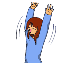 Love is heavy women sticker #10247387