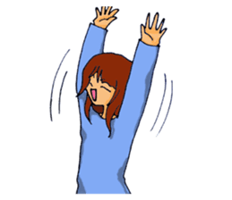 Love is heavy women sticker #10247387