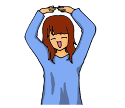 Love is heavy women sticker #10247389