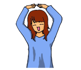 Love is heavy women sticker #10247389