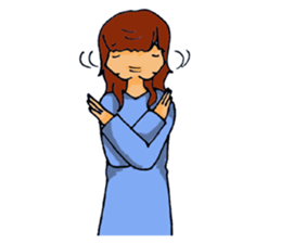 Love is heavy women sticker #10247392