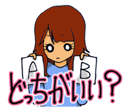 Love is heavy women sticker #10247393