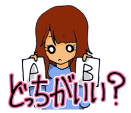 Love is heavy women sticker #10247393