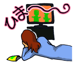 Love is heavy women sticker #10247396