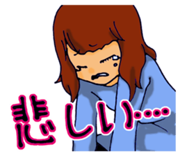 Love is heavy women sticker #10247399