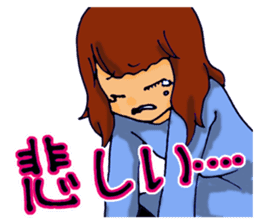 Love is heavy women sticker #10247399