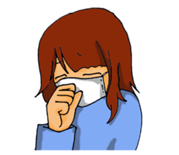 Love is heavy women sticker #10247401