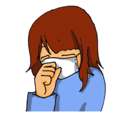 Love is heavy women sticker #10247401