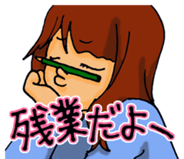 Love is heavy women sticker #10247406