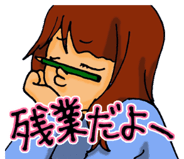 Love is heavy women sticker #10247406