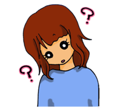 Love is heavy women sticker #10247407