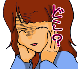 Love is heavy women sticker #10247413