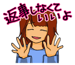 Love is heavy women sticker #10247418