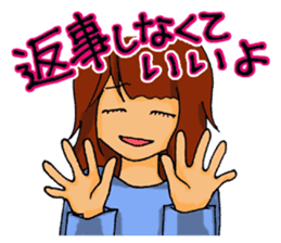 Love is heavy women sticker #10247418