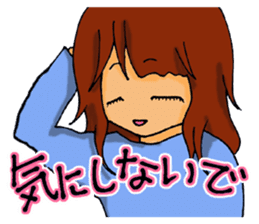 Love is heavy women sticker #10247420