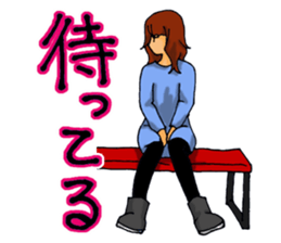 Love is heavy women sticker #10247422