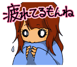 Love is heavy women sticker #10247423